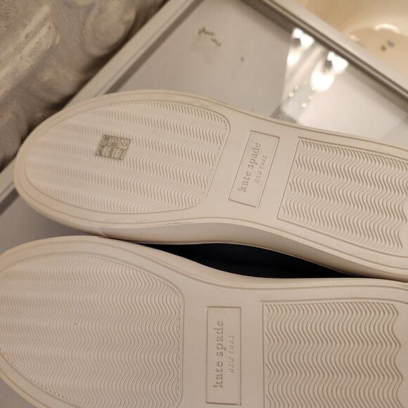 NWOB Kate Spade Aleta Scalloped Slip-on Sneakers. MSRP $129. Size 6.5. N UWT - Picture 8 of 10